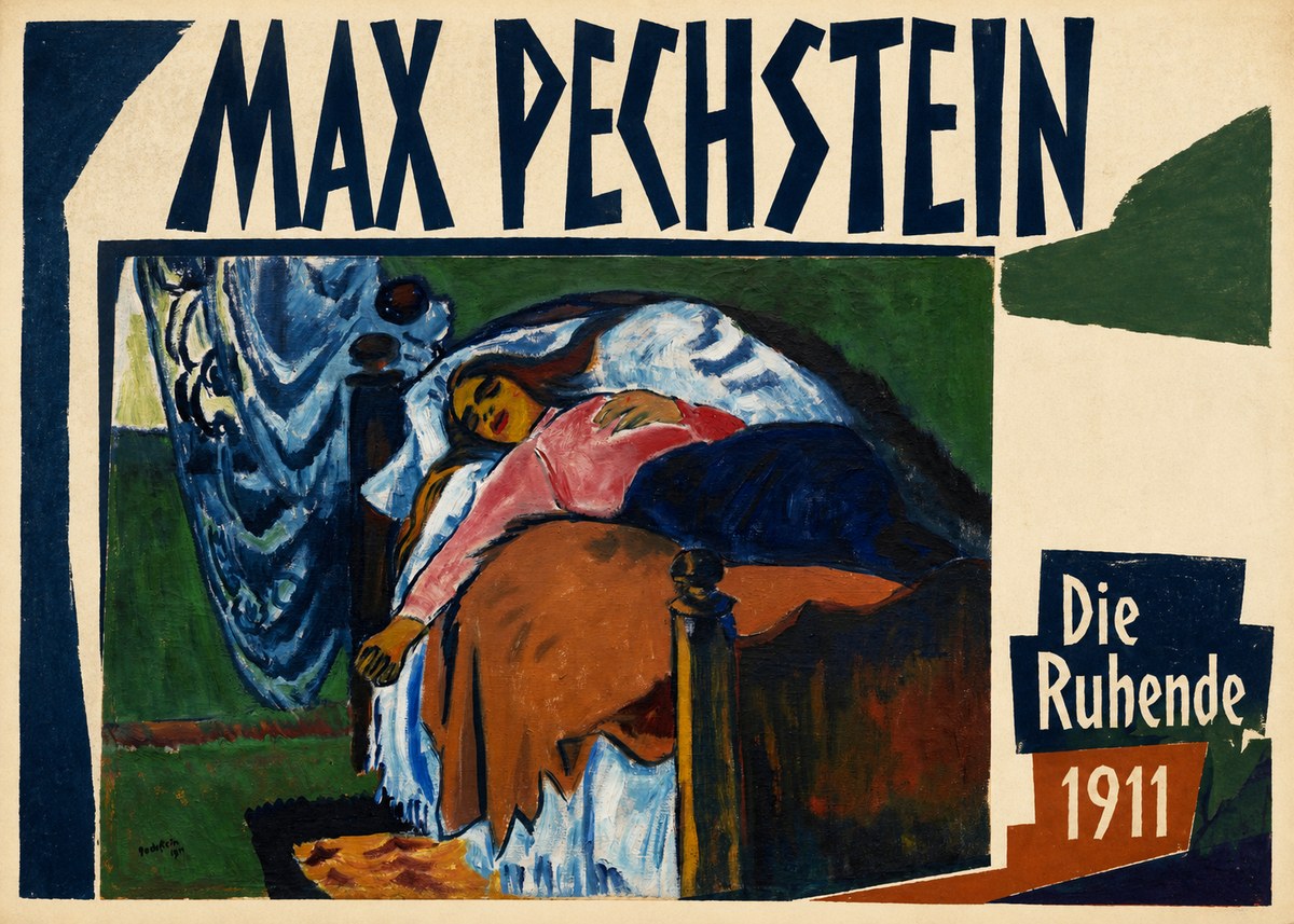 Max Pechstein Die Ruhende No3 - Póster