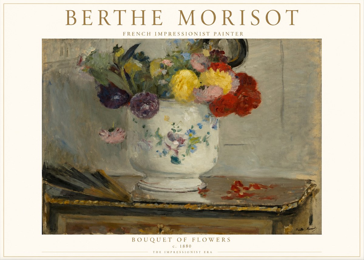 Berthe Morisot Bouquet of Flowers No1 - Póster