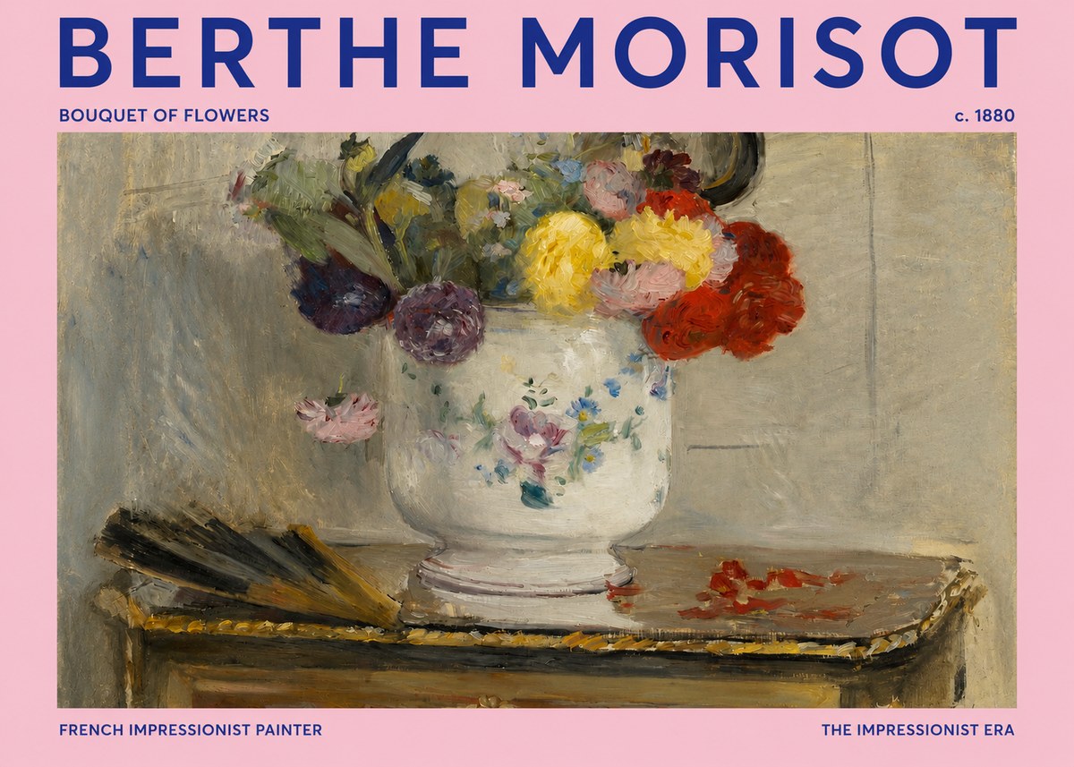 Berthe Morisot Bouquet of Flowers No2 - Póster