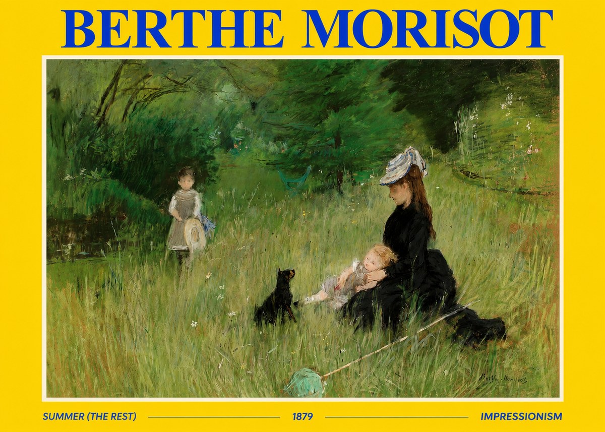 Berthe Morisot Summer (the Rest) No2 - Póster