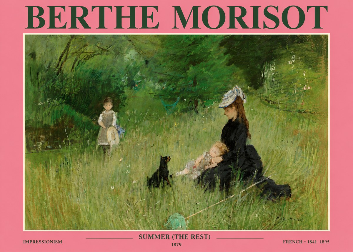 Berthe Morisot Summer (the Rest) No3 - Póster
