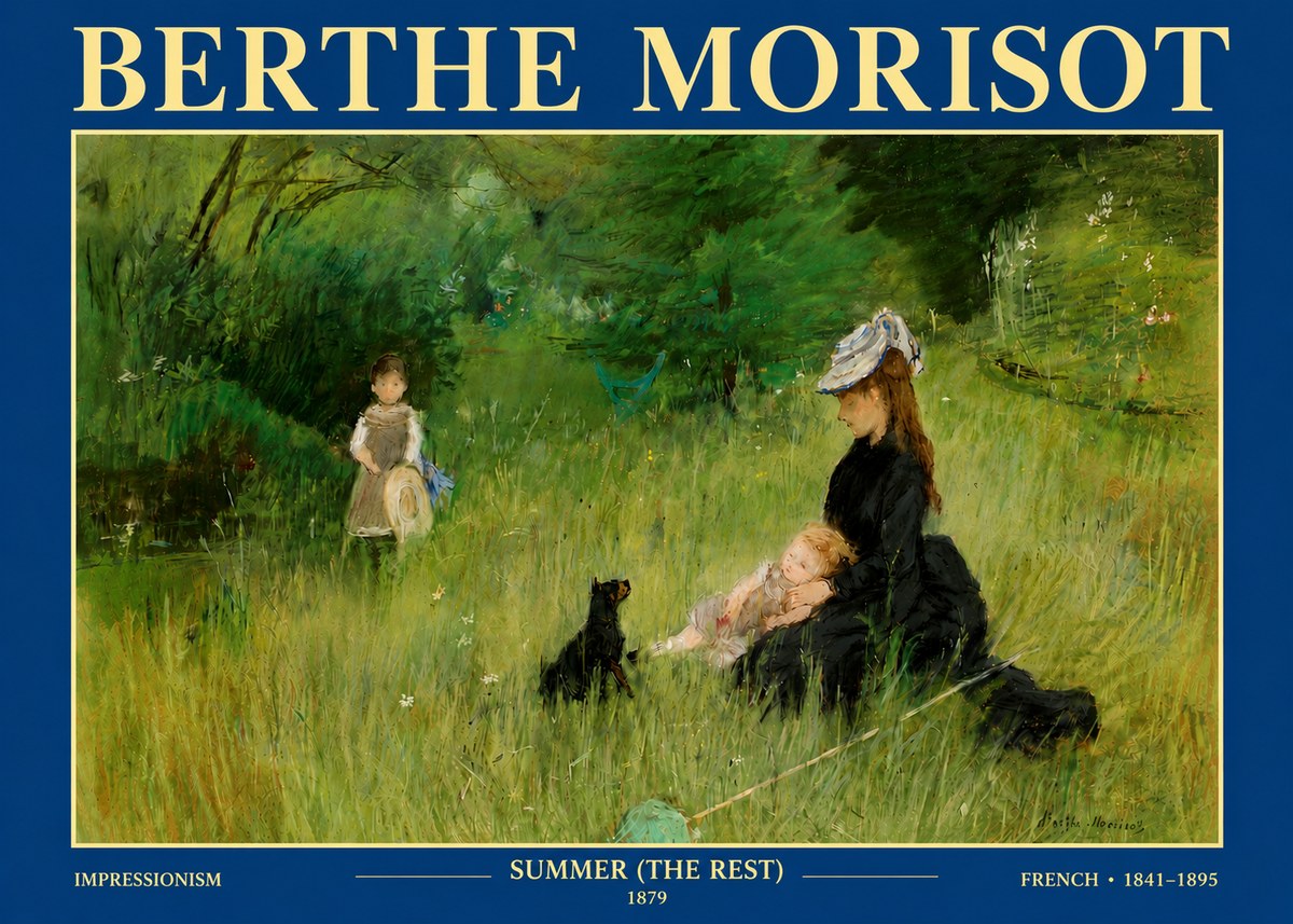 Berthe Morisot Summer (the Rest) No4 - Póster