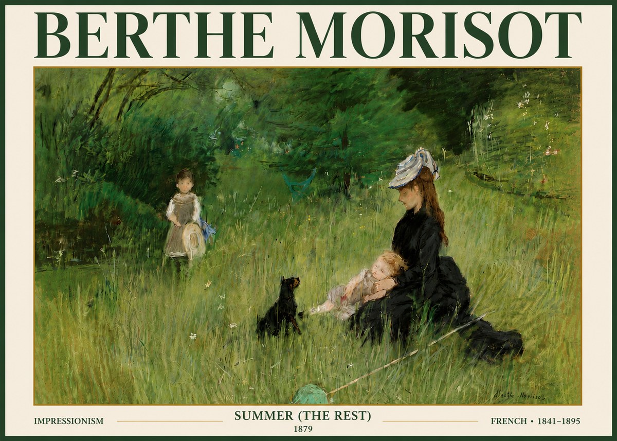 Berthe Morisot Summer (the Rest) No5 - Póster