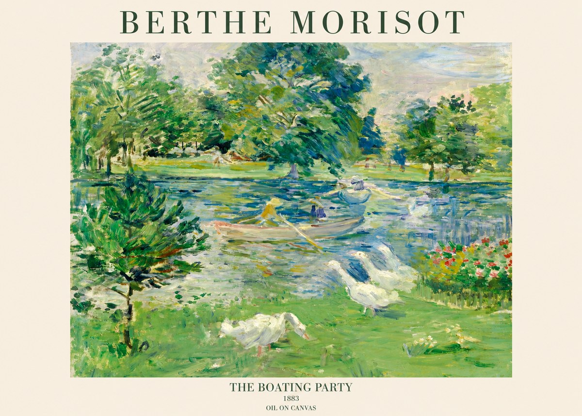 Berthe Morisot The Boating Party No1 - Póster