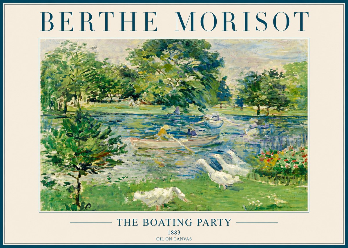 Berthe Morisot The Boating Party No4 - Póster