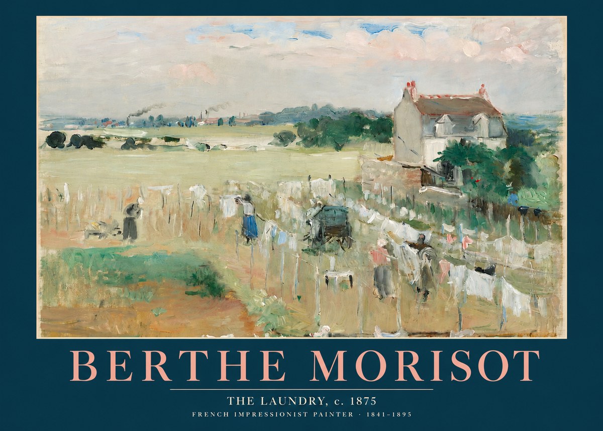 Berthe Morisot The Laundry No2 - Póster
