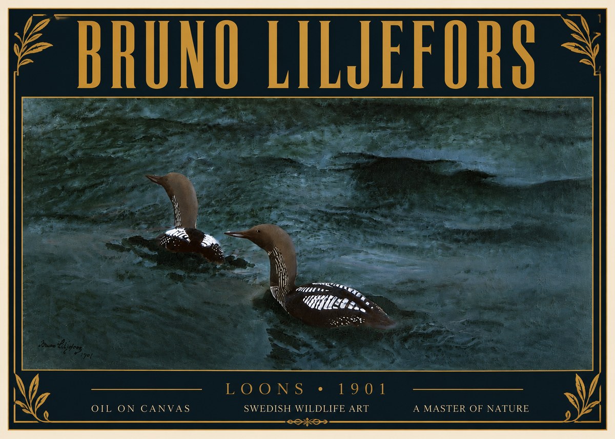 Bruno Liljefors Loons · 1901 No6 - Póster
