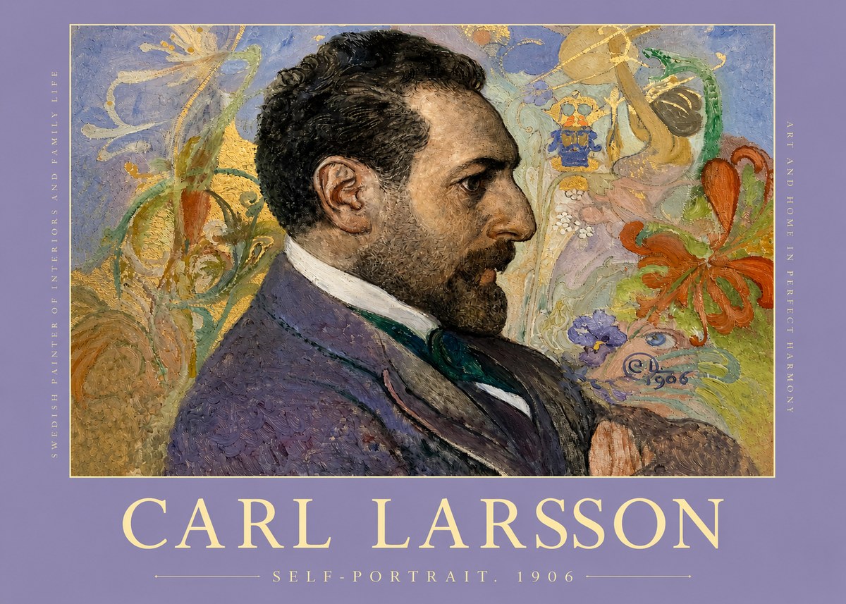Carl Larsson Self-portrait. 1906 No2 - Póster