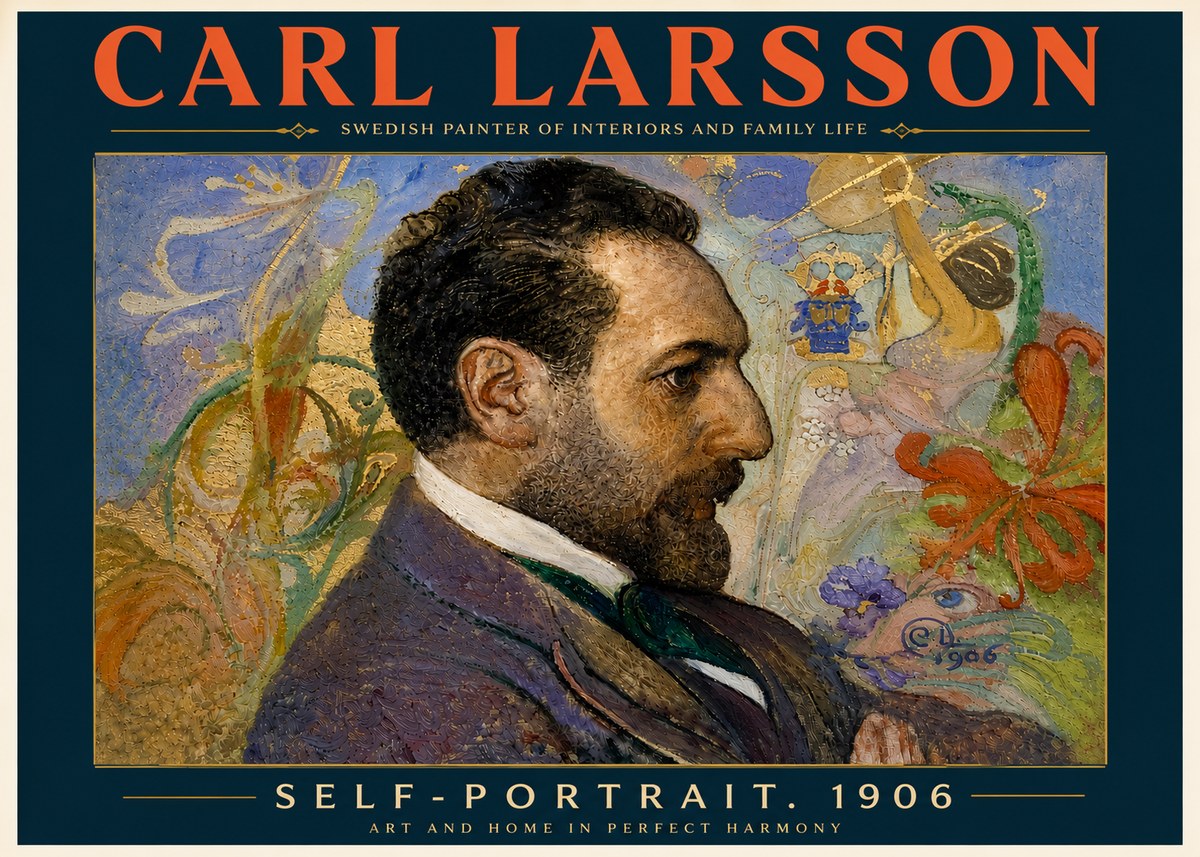 Carl Larsson Self-portrait. 1906 No6 - Póster