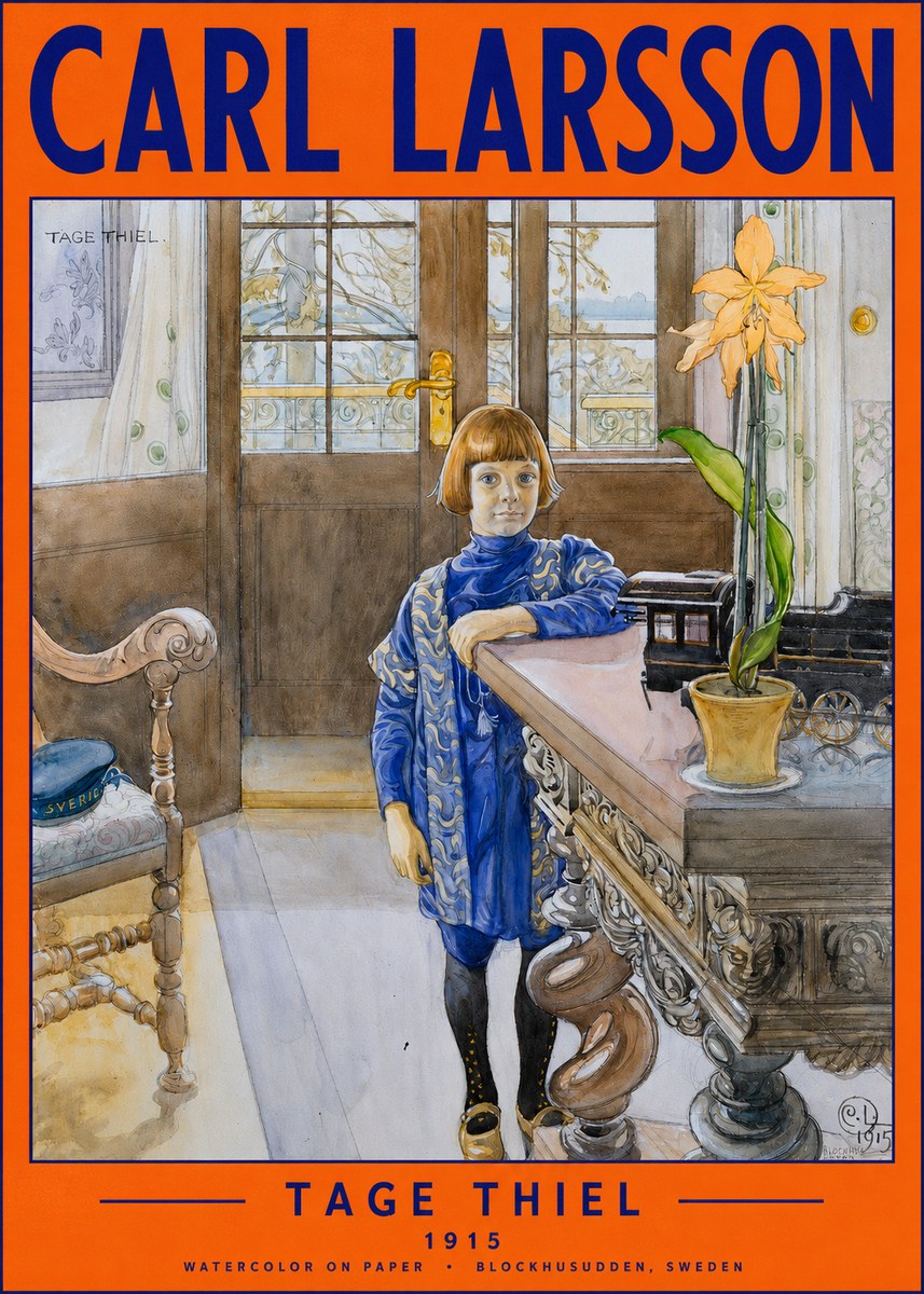 Carl Larsson The Artist's Son, Tage Thiel No6 - Póster
