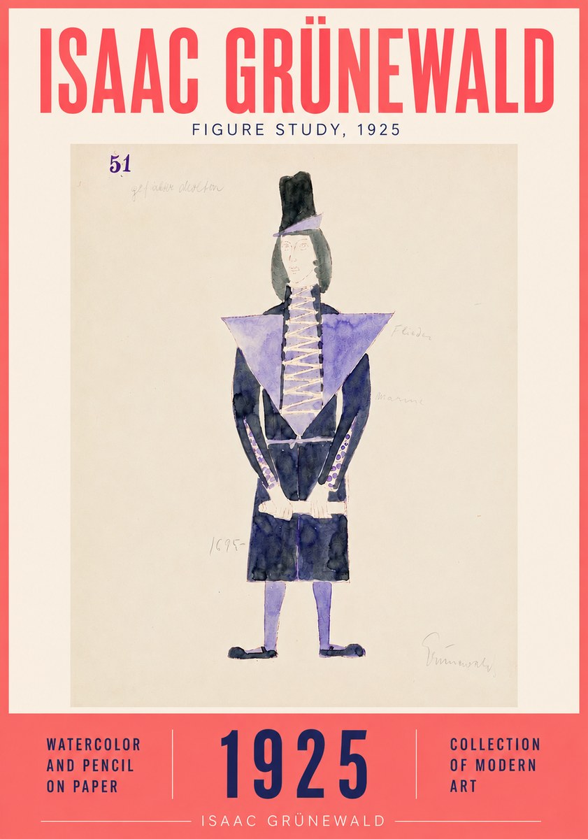Isaac Grünewald Figure Study, 1925 No4 - Póster