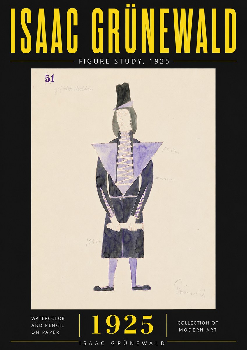 Isaac Grünewald Figure Study, 1925 No6 - Póster