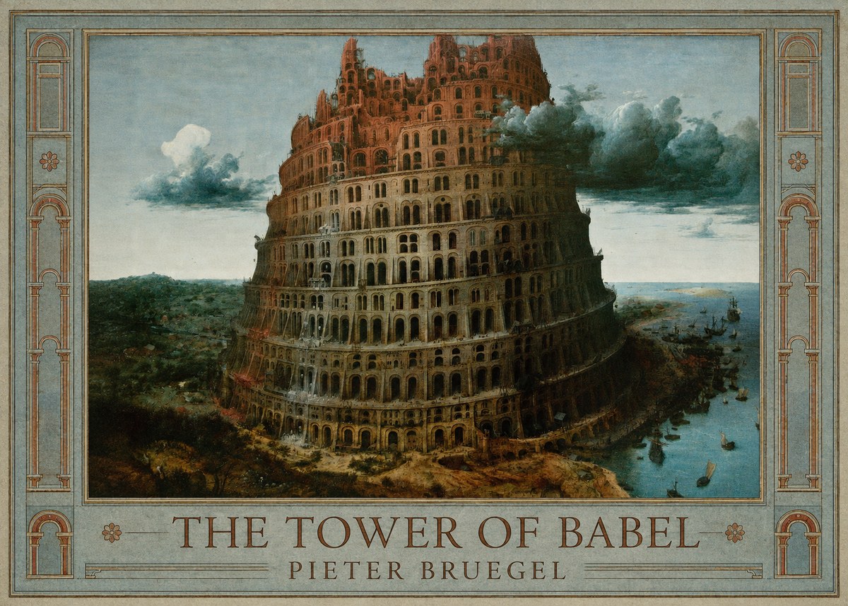 Pieter Bruegel The Tower of Babel XII No1 - Póster