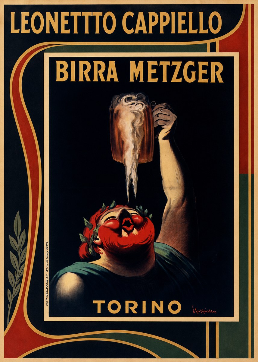 Leonetto Cappiello Birra Metzger No1 - Póster