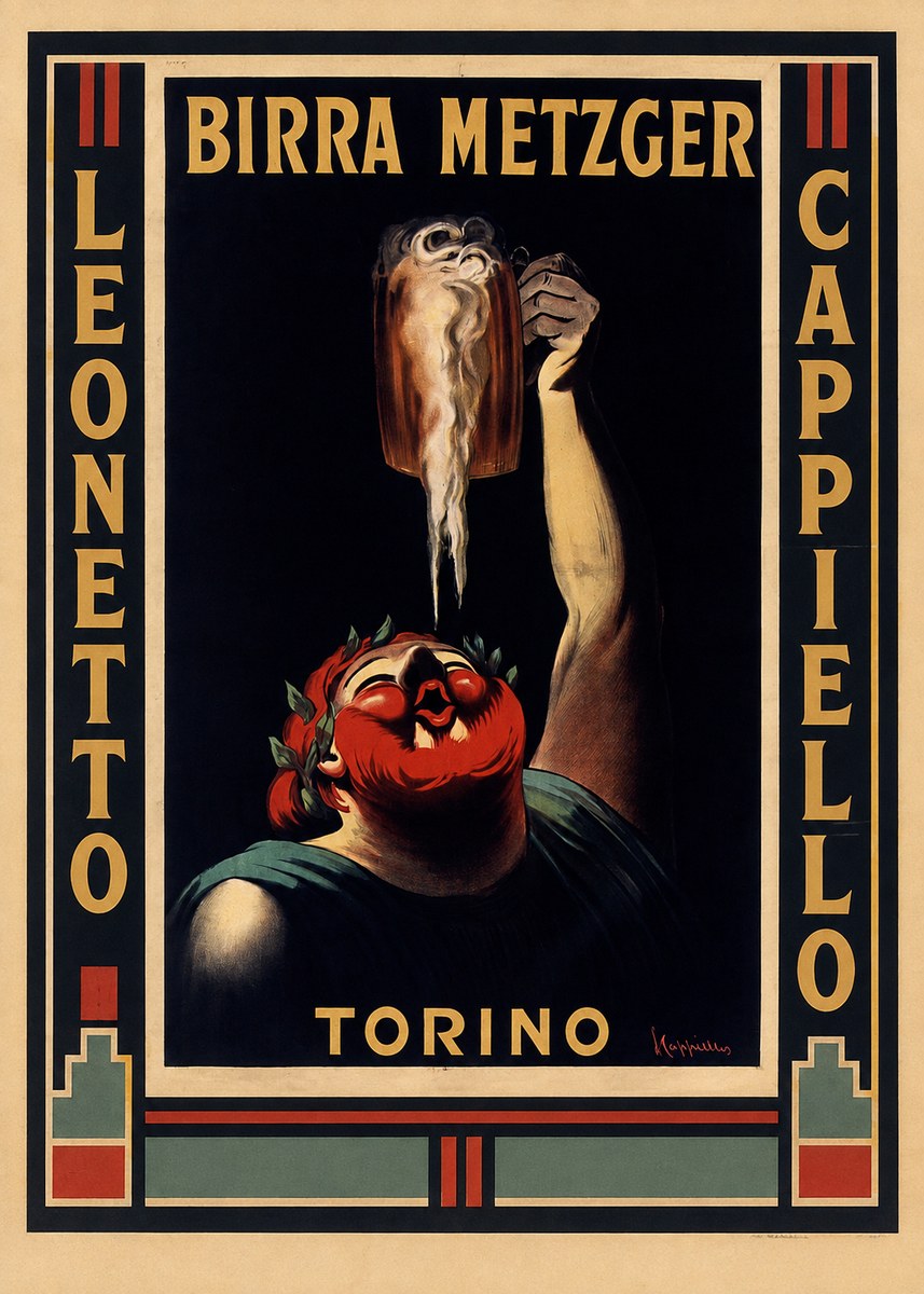Leonetto Cappiello Birra Metzger No2 - Póster