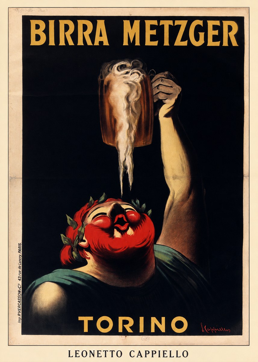 Leonetto Cappiello Birra Metzger No5 - Póster