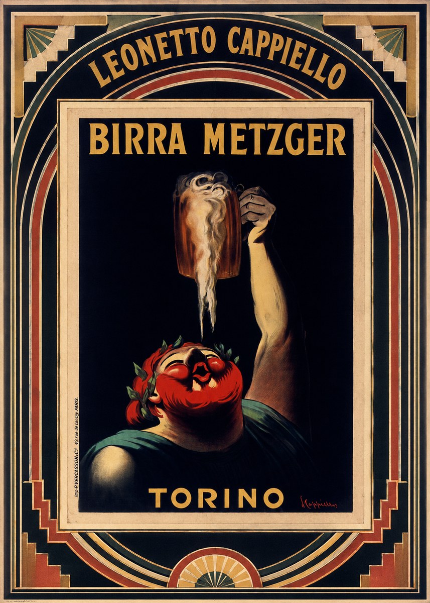 Leonetto Cappiello Birra Metzger No6 - Póster