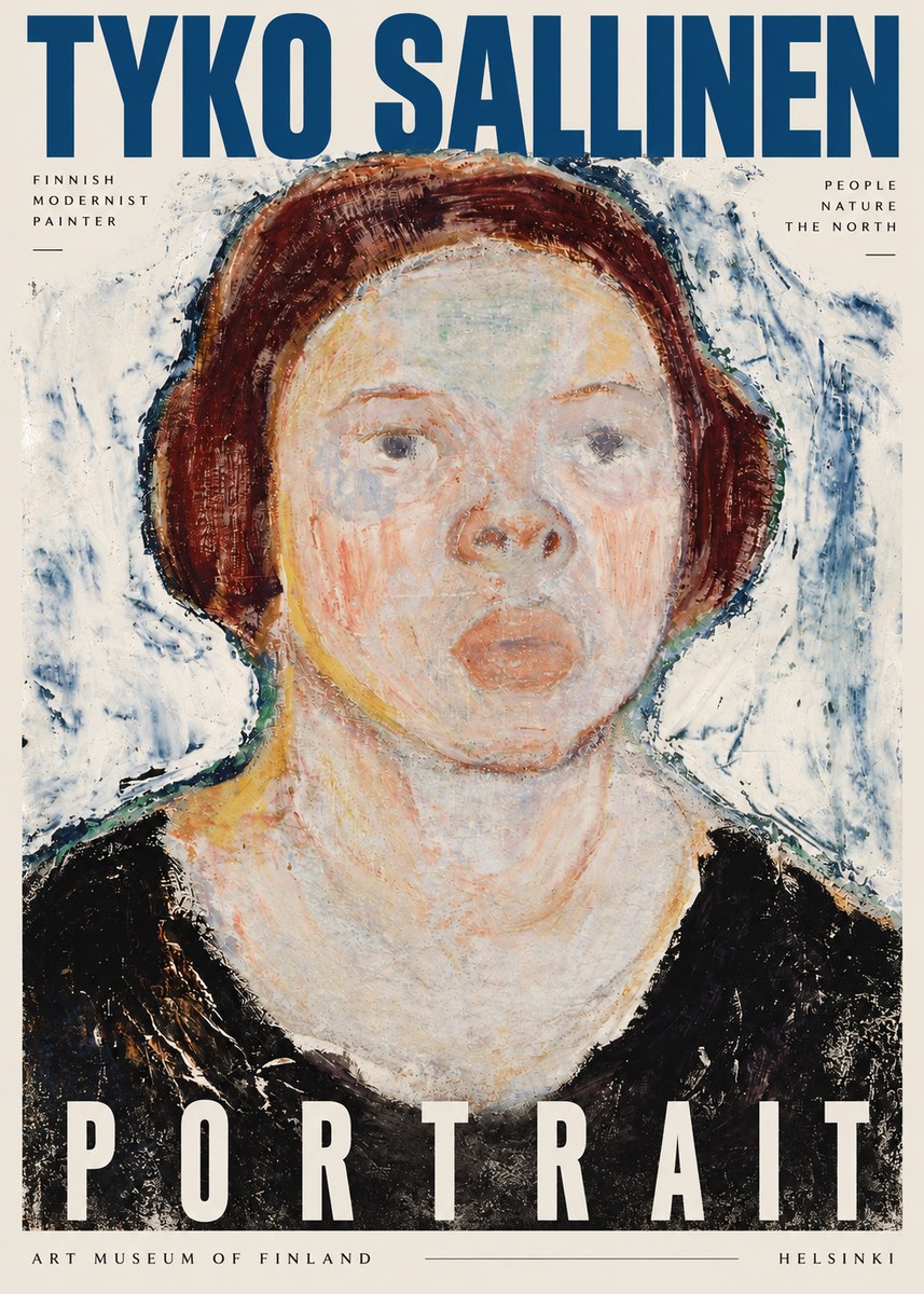 Tyko Sallinen Portrait I No3 - Póster