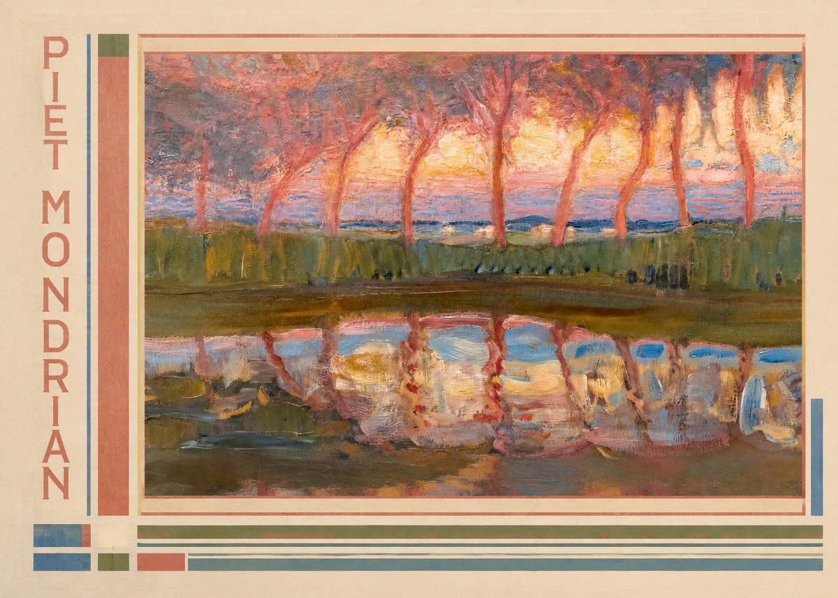 Piet Mondrian Willows No2 - Póster