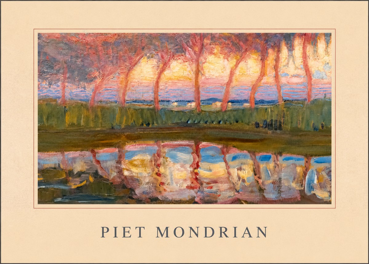 Piet Mondrian Willows No4 - Póster