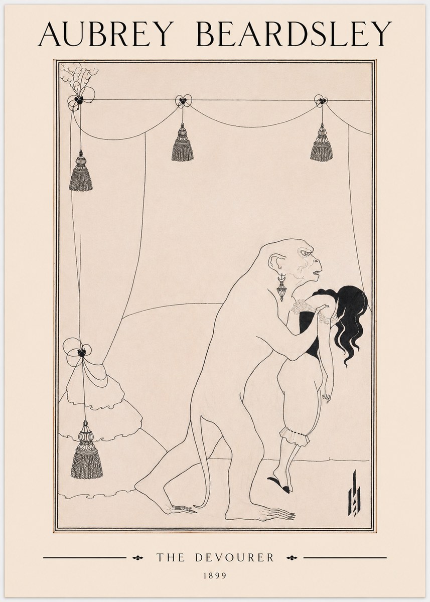 Aubrey Beardsley The Climax No3 - Póster