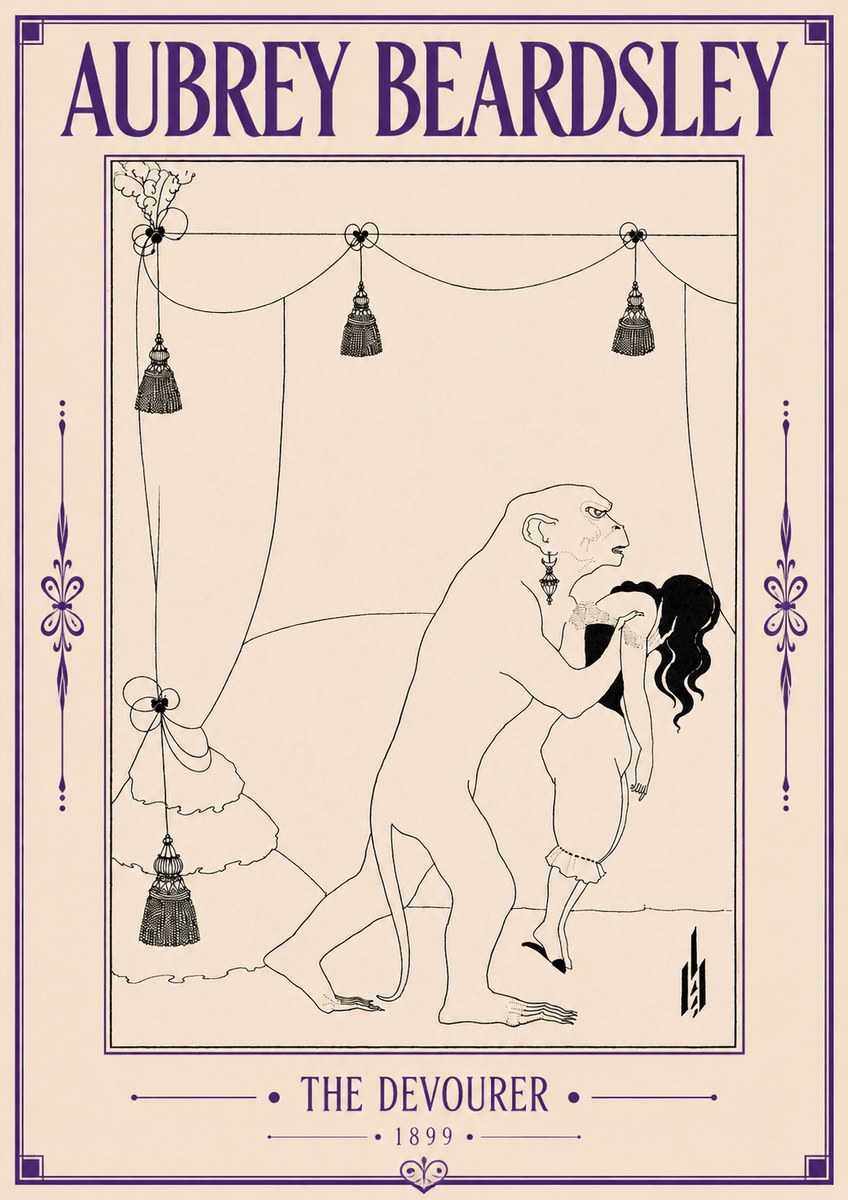 Aubrey Beardsley The Climax No6 - Póster
