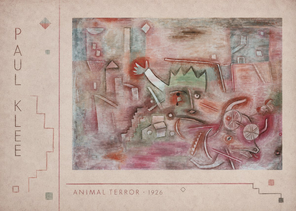 Paul Klee Animal Terror No2 - Póster