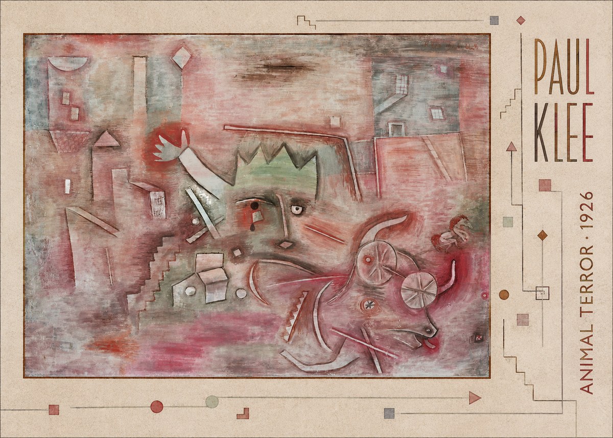 Paul Klee Animal Terror No3 - Póster