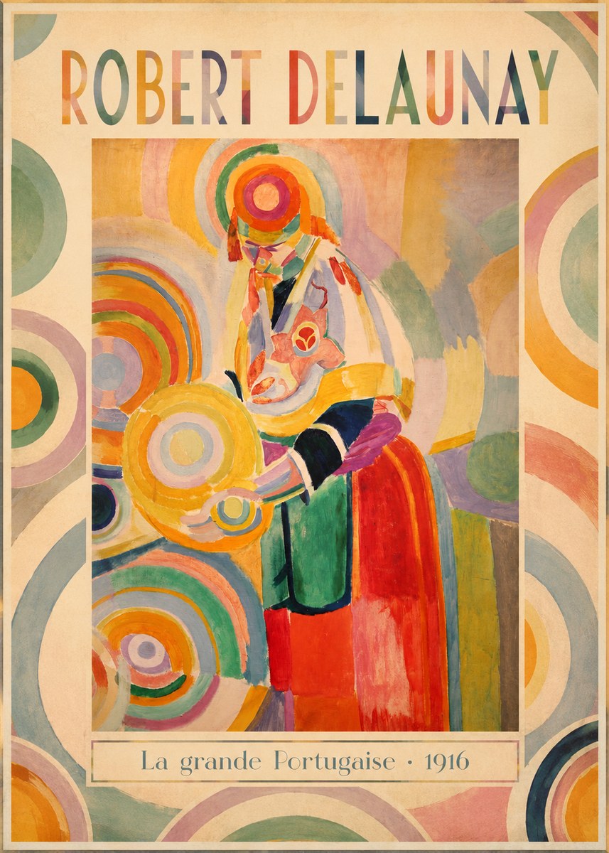 Robert Delaunay La Grande Portugaise II No1 - Póster