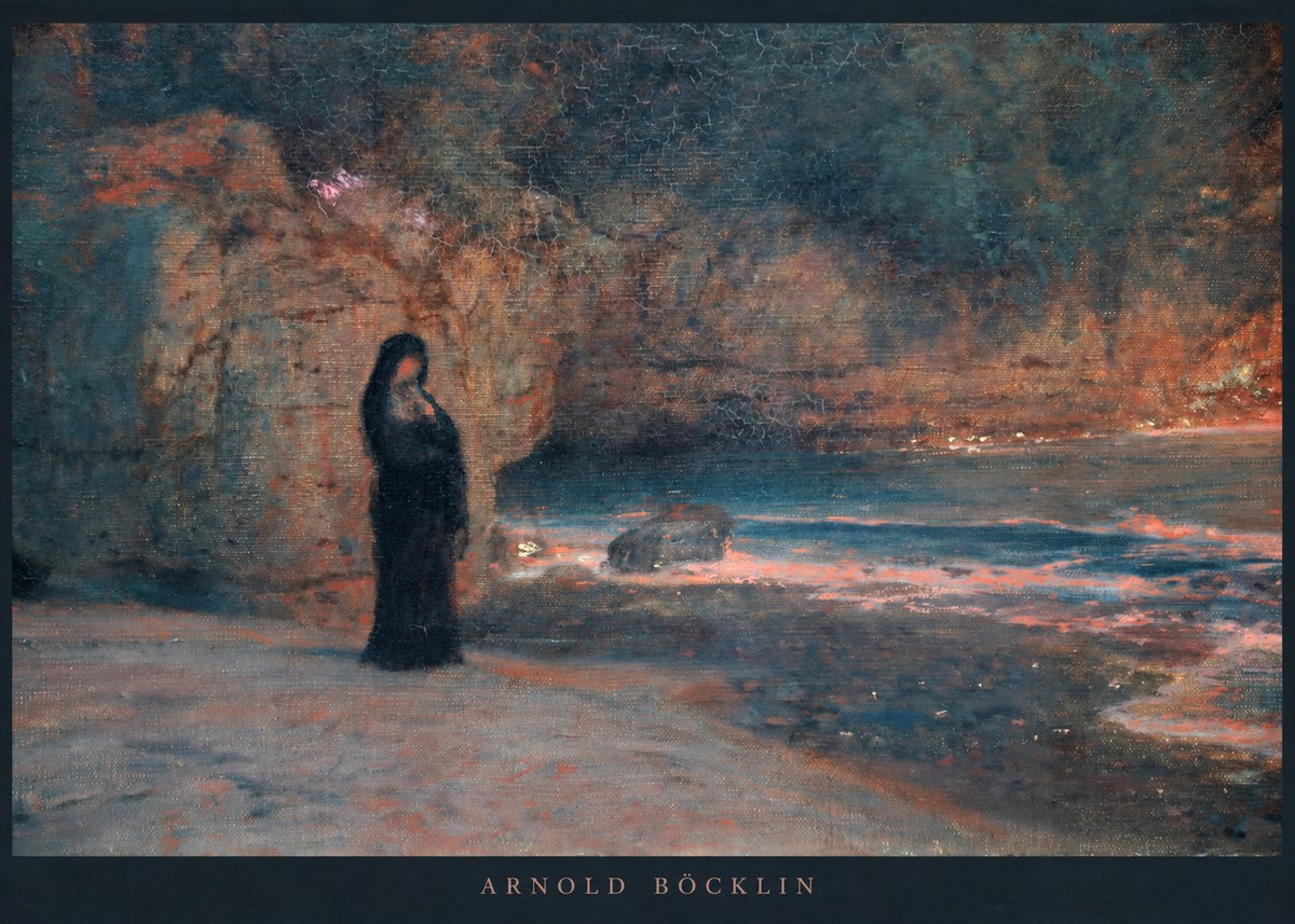 Arnold Böcklin The Lament No2 - Póster
