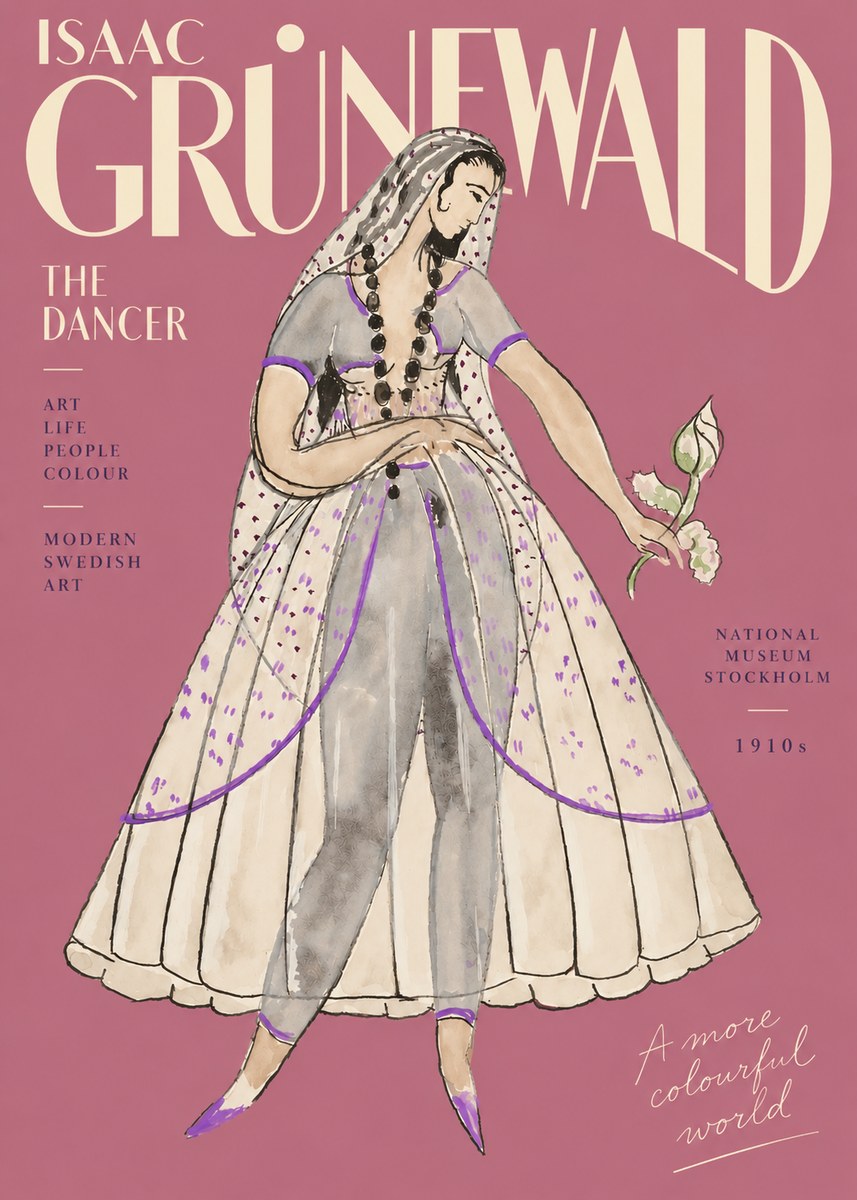 Isaac Grünewald Costume Study IV No5 - Póster