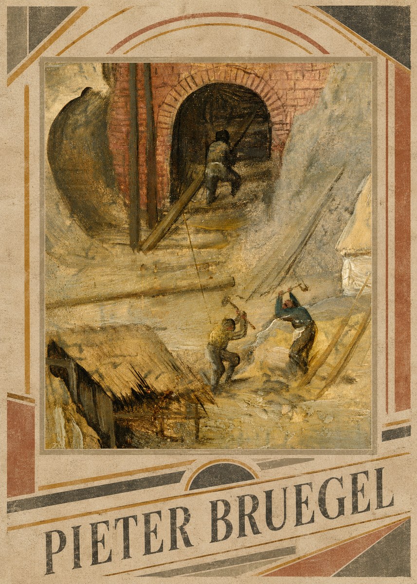 Pieter Bruegel The Miners No3 - Póster