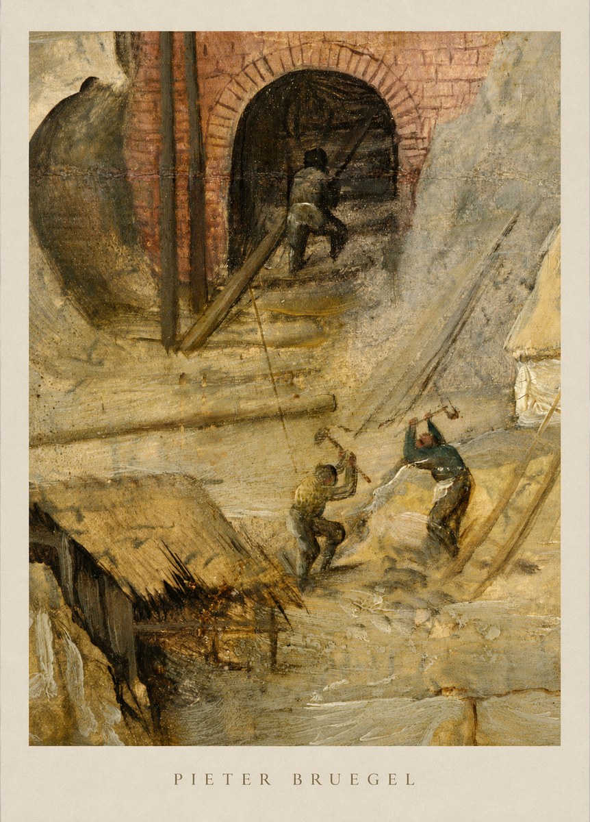 Pieter Bruegel The Miners No5 - Póster