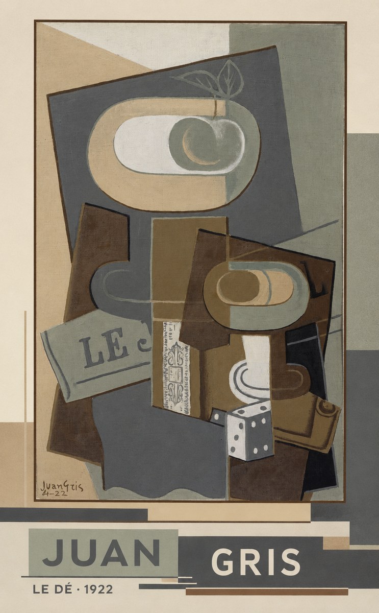 Juan Gris Le Dé No4 - Póster