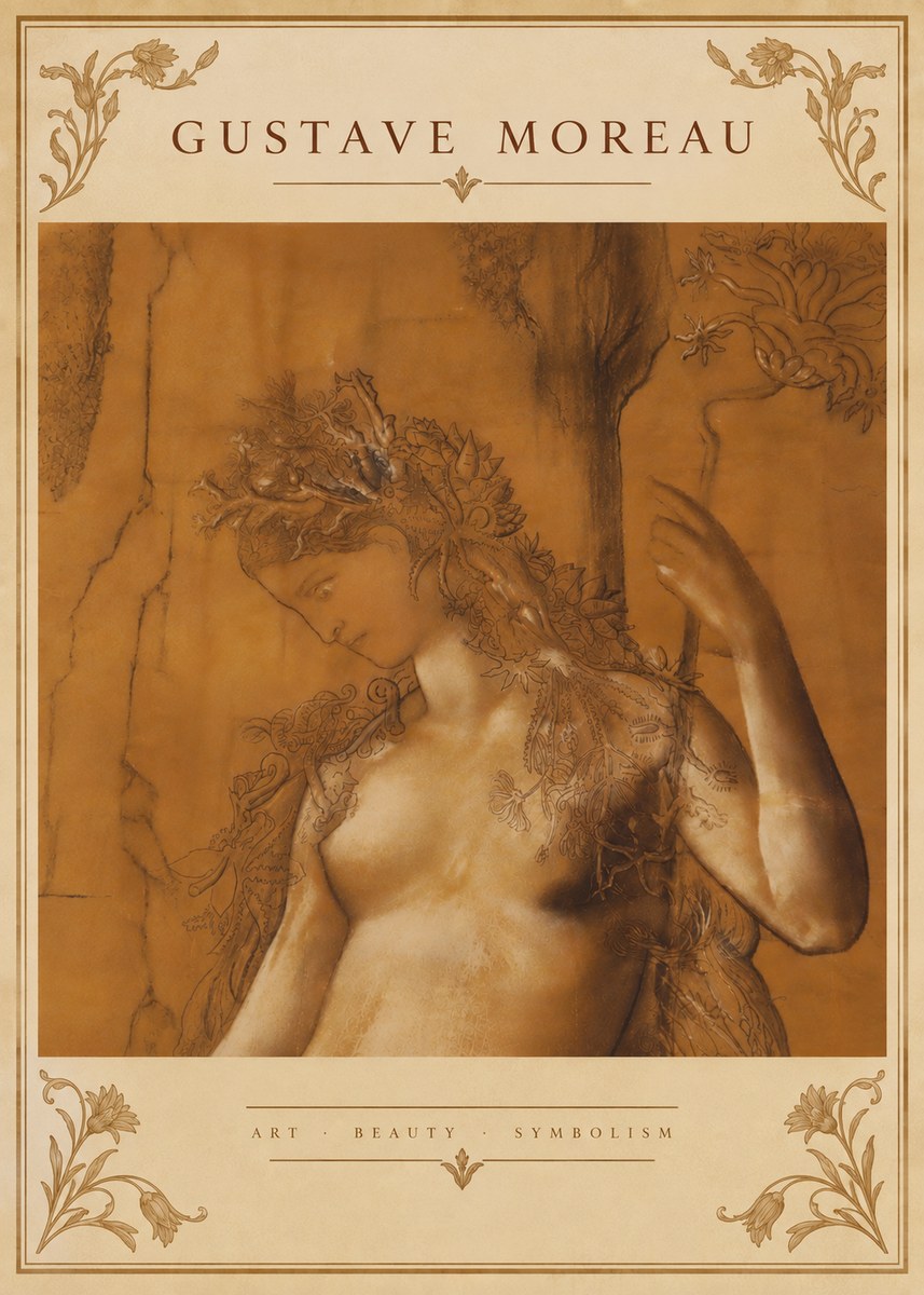 Gustave Moreau Daphne No6 - Póster
