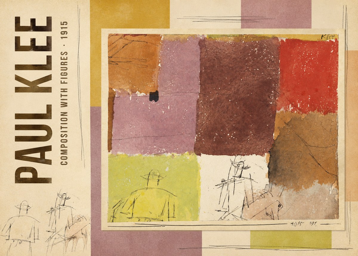 Paul Klee Composition with Figures I No3 - Póster