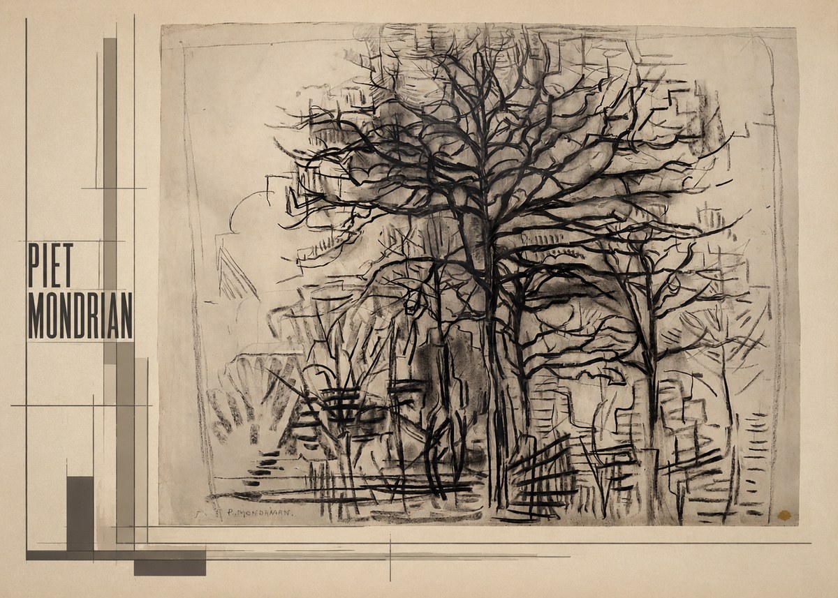 Piet Mondrian The Tree No2 - Póster
