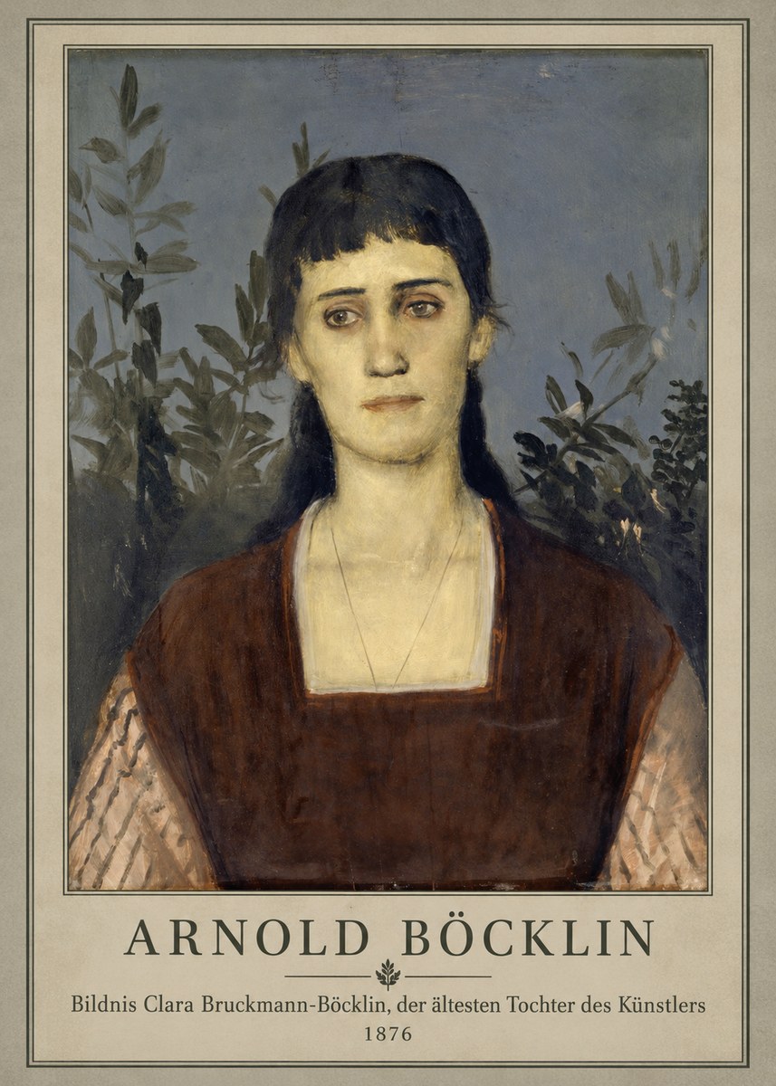 Arnold Böcklin Bildnis Clara Bruckmann-böcklin, Der Ältesten Tochter Des Künstlers No1 - Póster