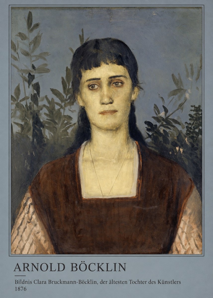 Arnold Böcklin Bildnis Clara Bruckmann-böcklin, Der Ältesten Tochter Des Künstlers No3 - Póster
