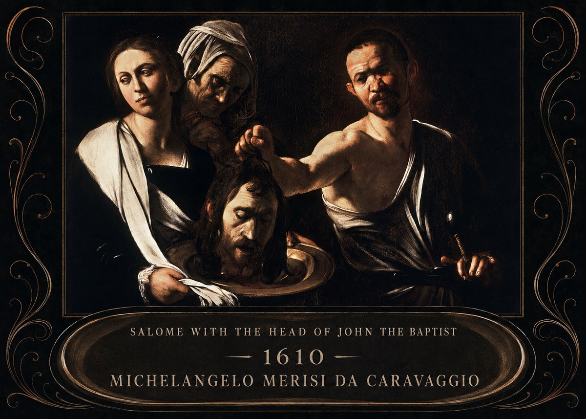 Michelangelo Merisi da Caravaggio Salome with the Head of John the Baptist No4 - Póster
