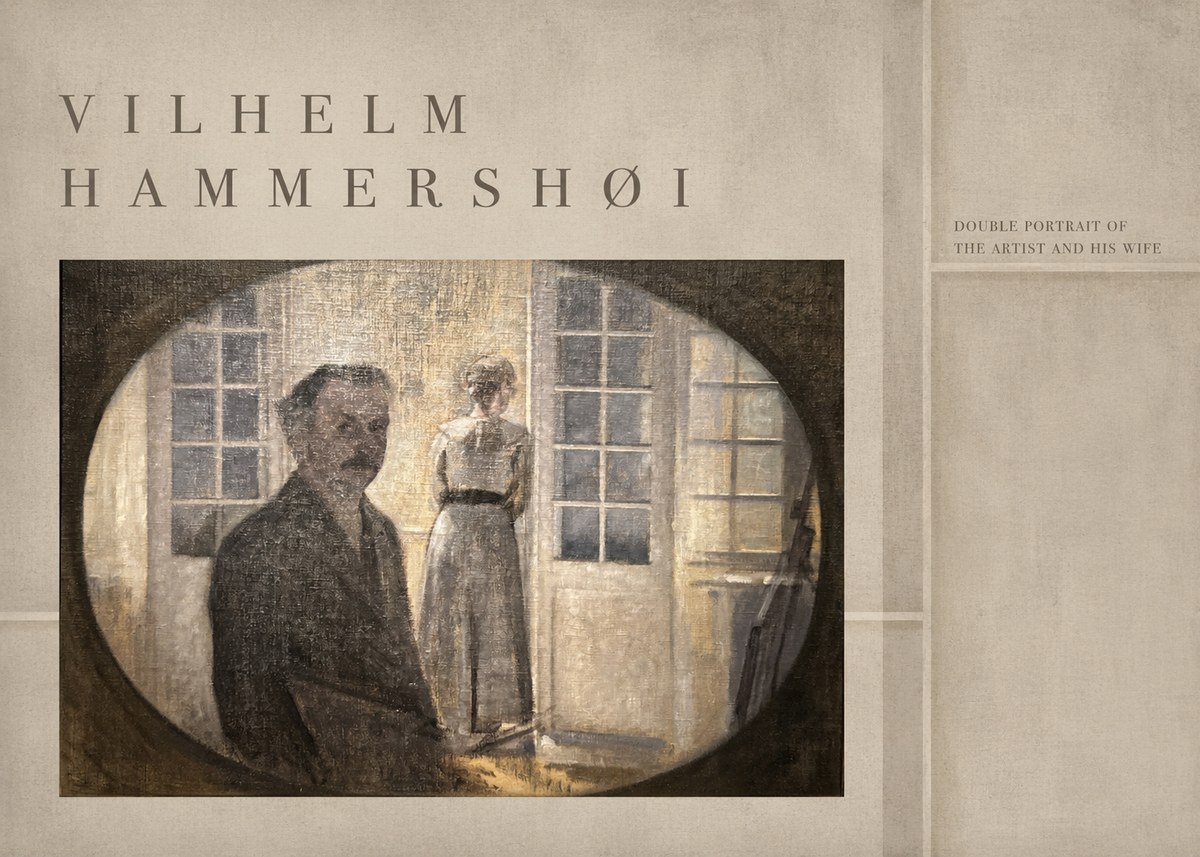 Vilhelm Hammershøi Double Portrait of the Artist and His Wife No4 - Póster