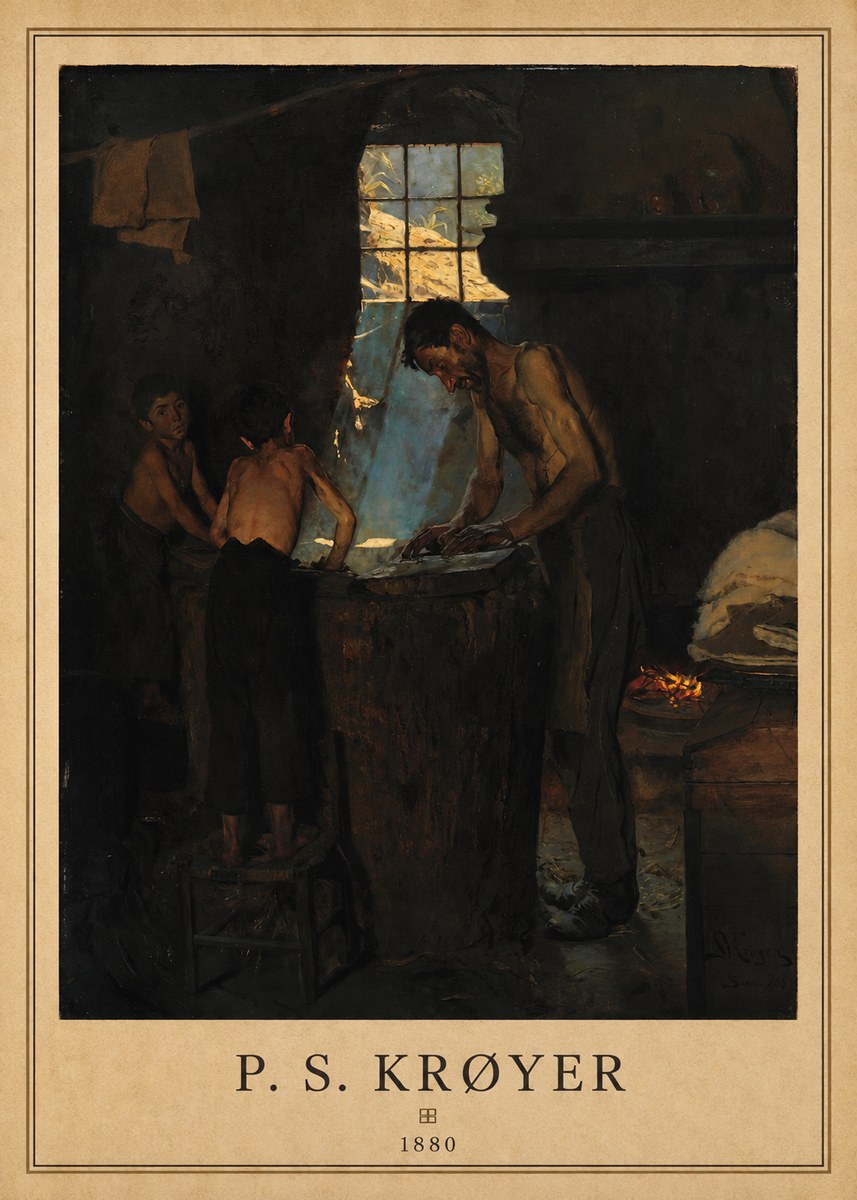 P.S. Krøyer A Forge No6 - Póster