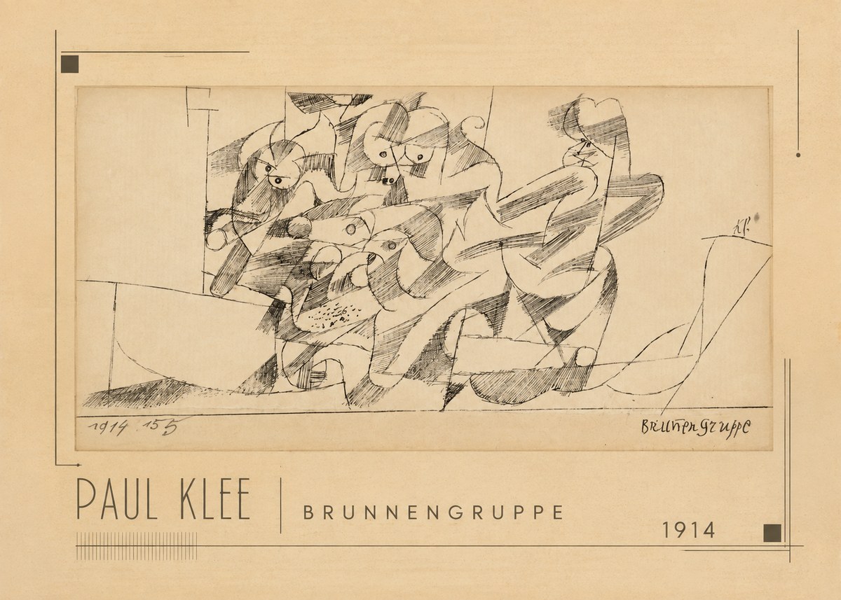 Paul Klee Brunnengruppe No1 - Póster