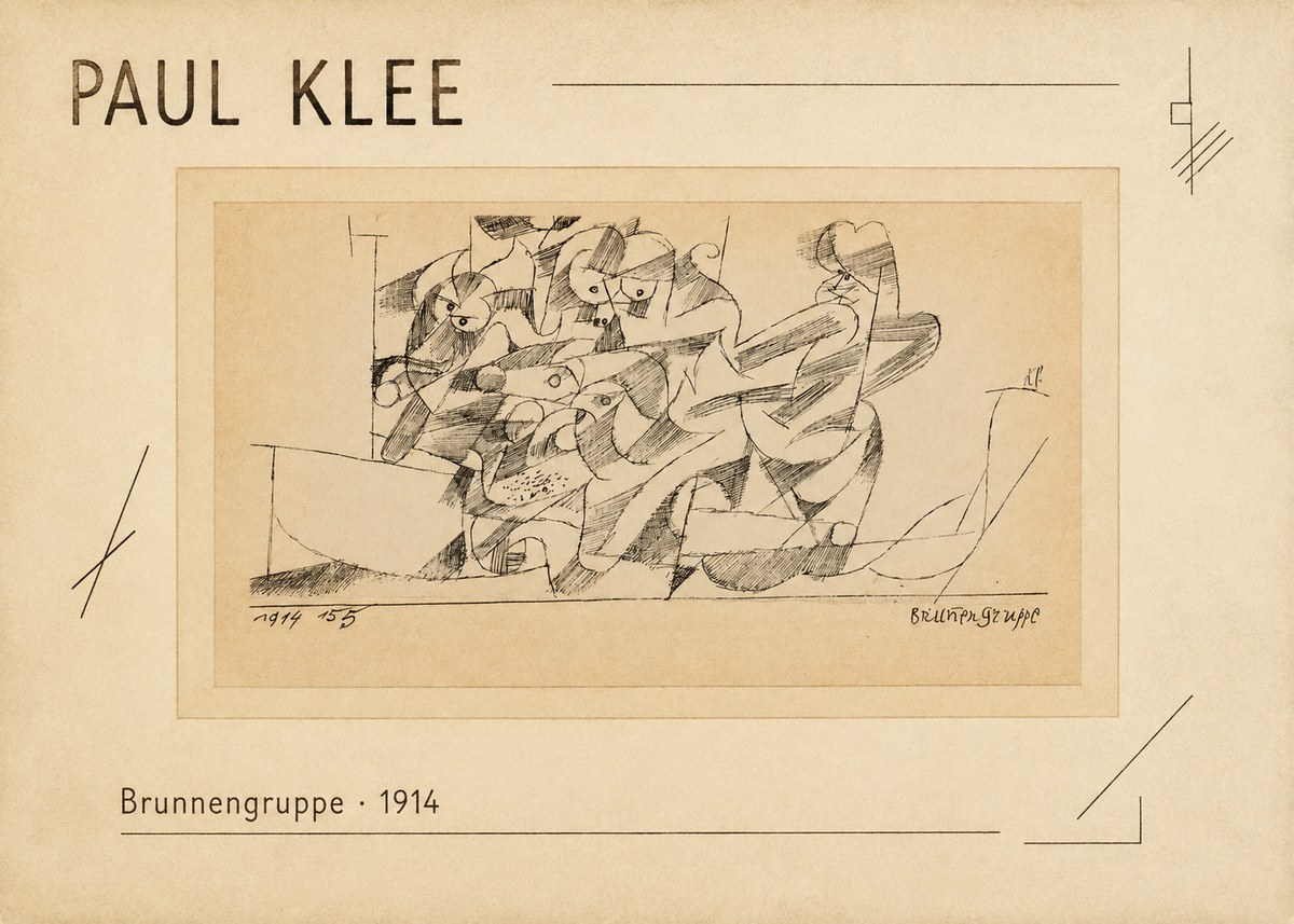 Paul Klee Brunnengruppe No2 - Póster