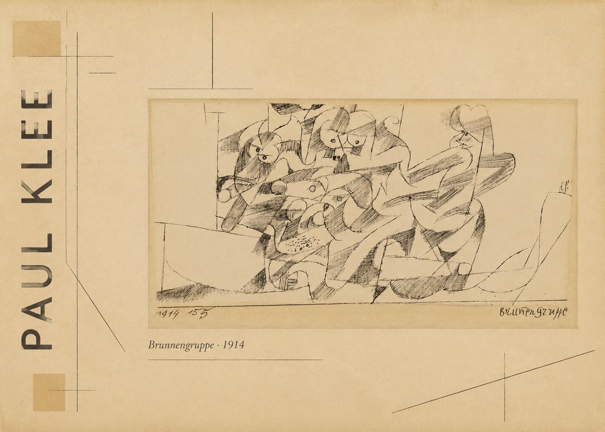 Paul Klee Brunnengruppe No3 - Póster