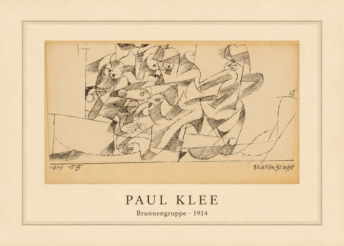 Paul Klee Brunnengruppe No4 - Póster