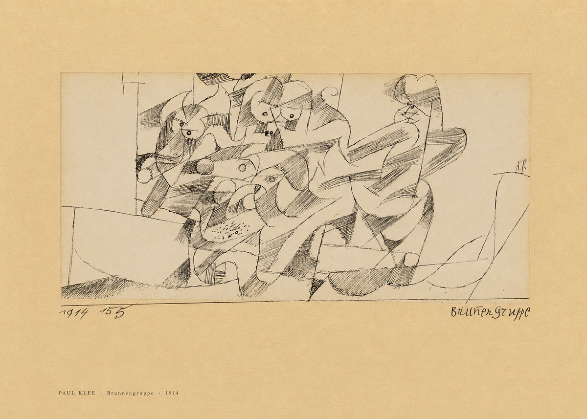 Paul Klee Brunnengruppe No6 - Póster