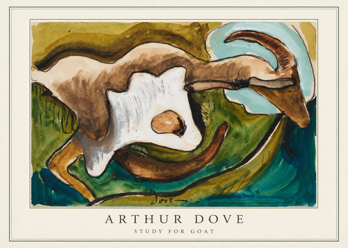 Arthur Dove Study for Goat No4 - Póster
