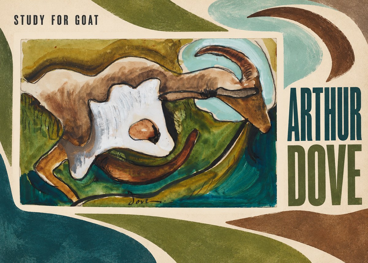 Arthur Dove Study for Goat No5 - Póster
