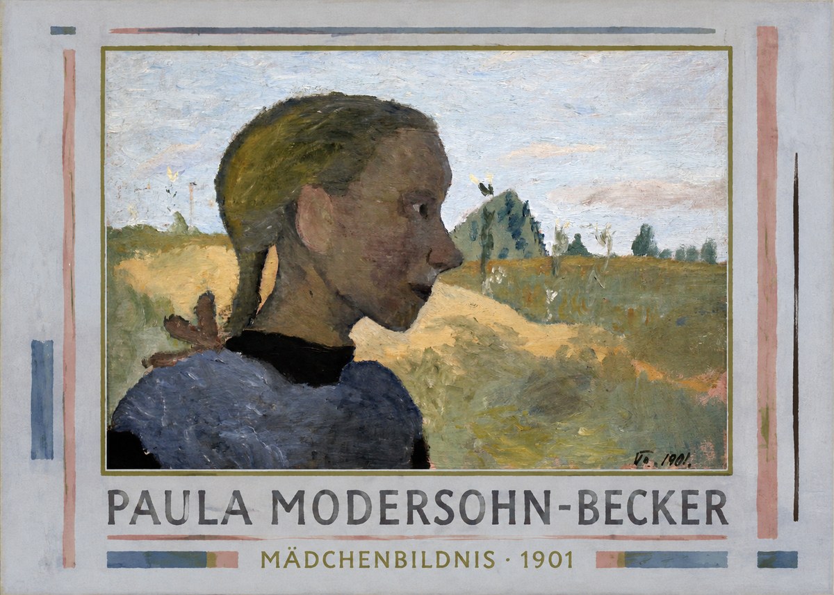 Paula Modersohn-Becker Mädchenbildnis · 1901 No1 - Póster